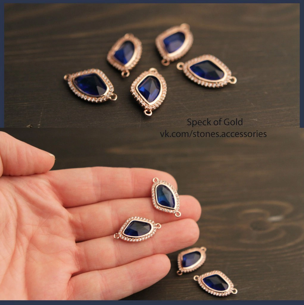 Коннектор с фианитами 23 мм