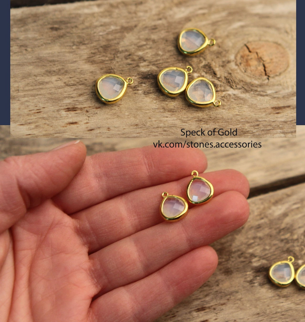 Подвеска с позолотой 10 мм