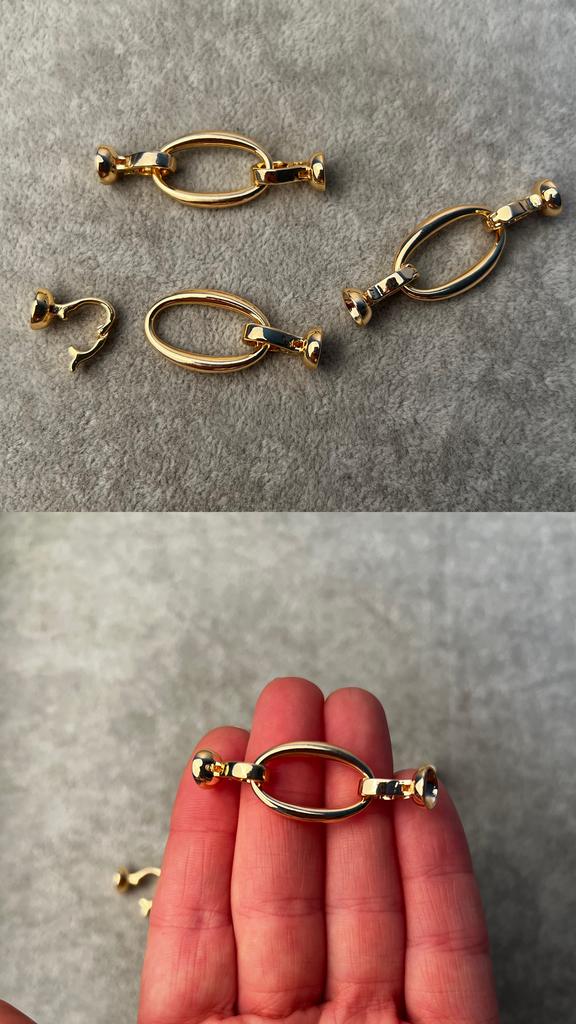 Застежка с позолотой 44 мм