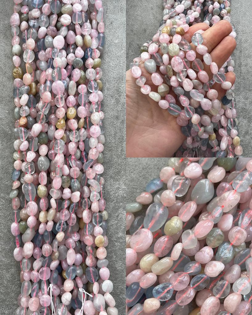 Бериллы галтовка 8 - 10 мм