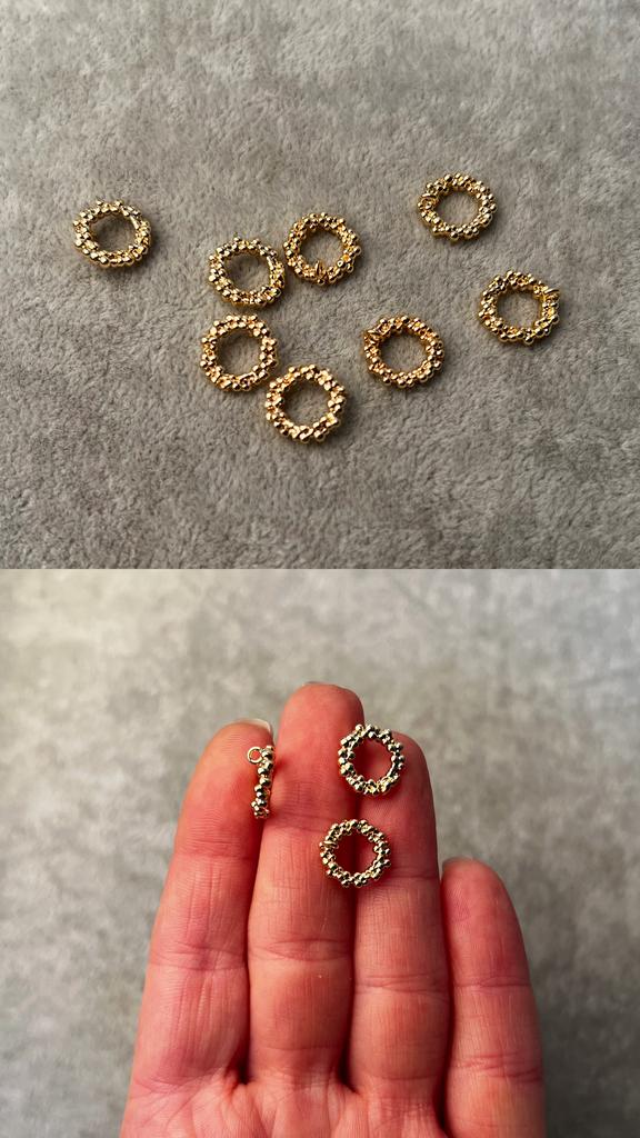 Коннектор позолота 11 х 2 мм