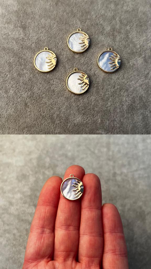 Подвеска с позолотой 15 мм