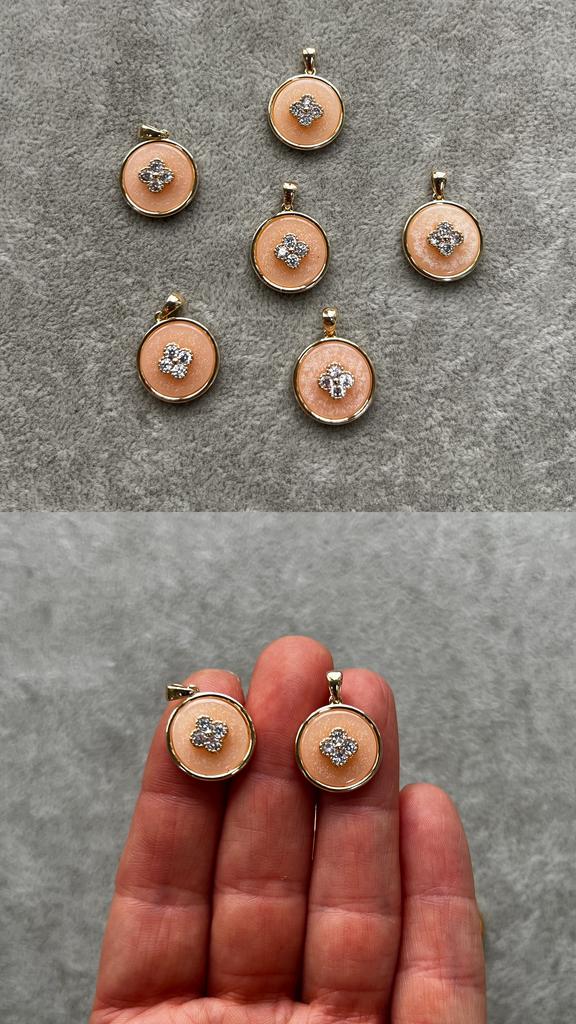 Подвеска с позолотой 15 мм