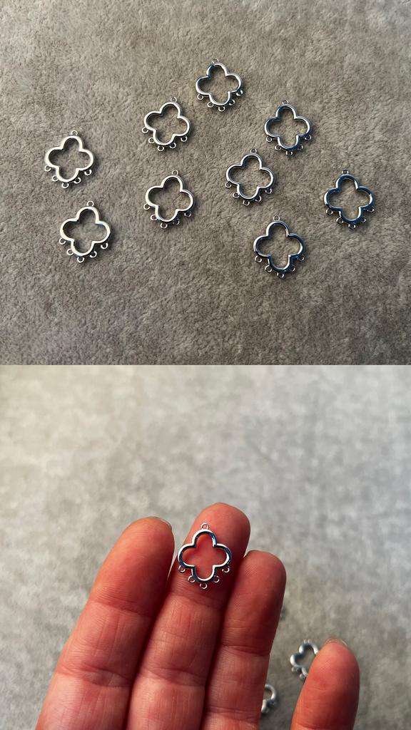 Коннектор родий 15 х 13 мм