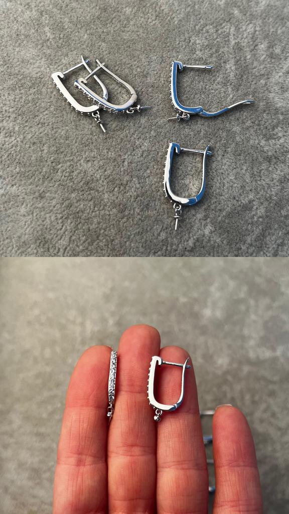 Швензы серебро 925 пр с фианитами