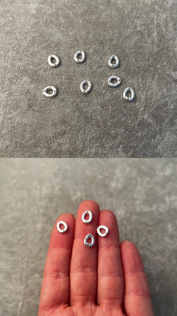 Коннектор серебро 925 пр 8 мм