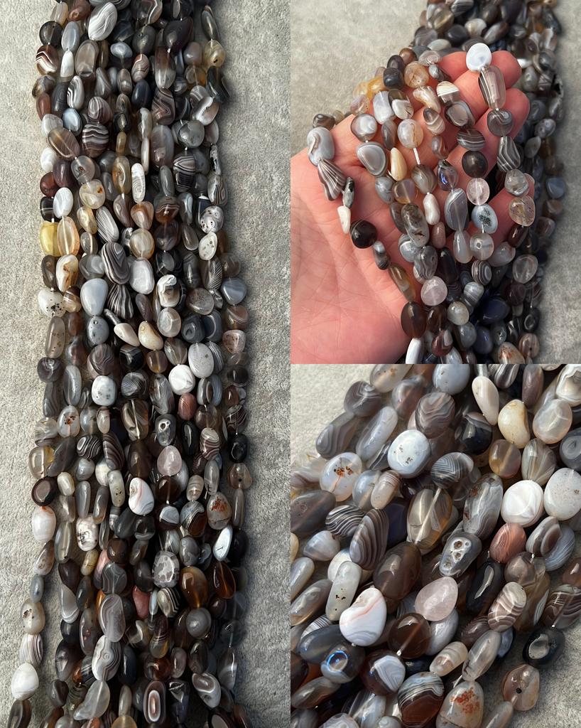 Агат Ботсвана галтовка 8-13 мм