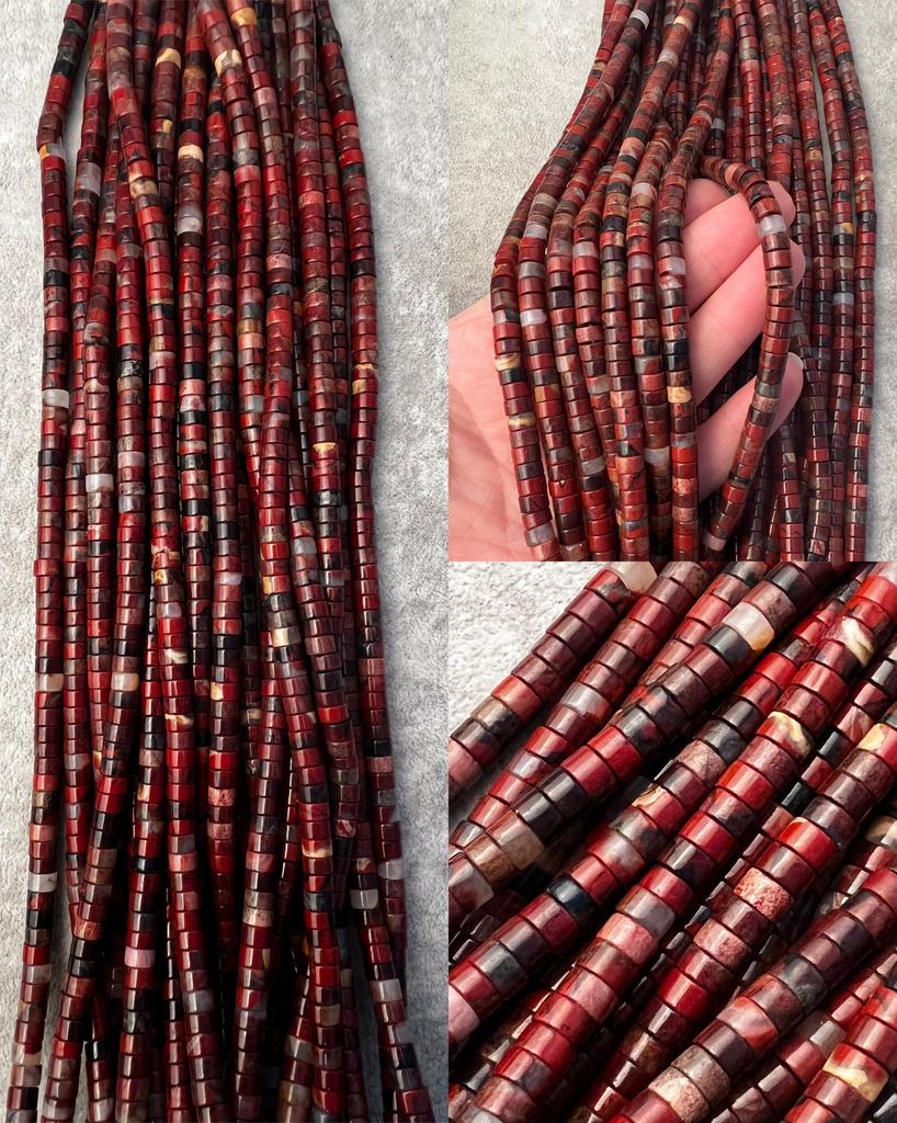 Яшма красная рубка  6 х 3,5 - 4 мм