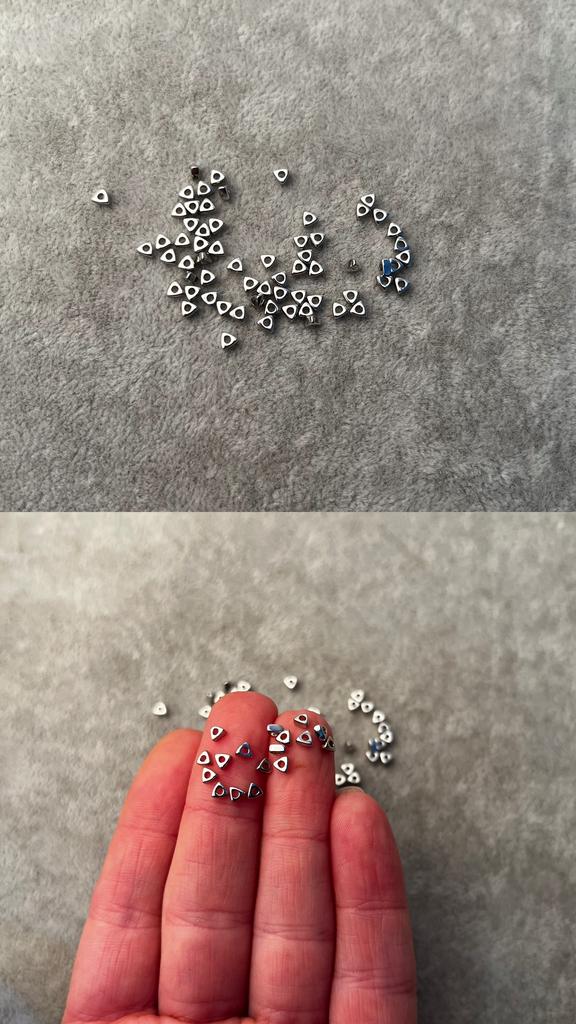 Бусины родий 3 х 2 мм