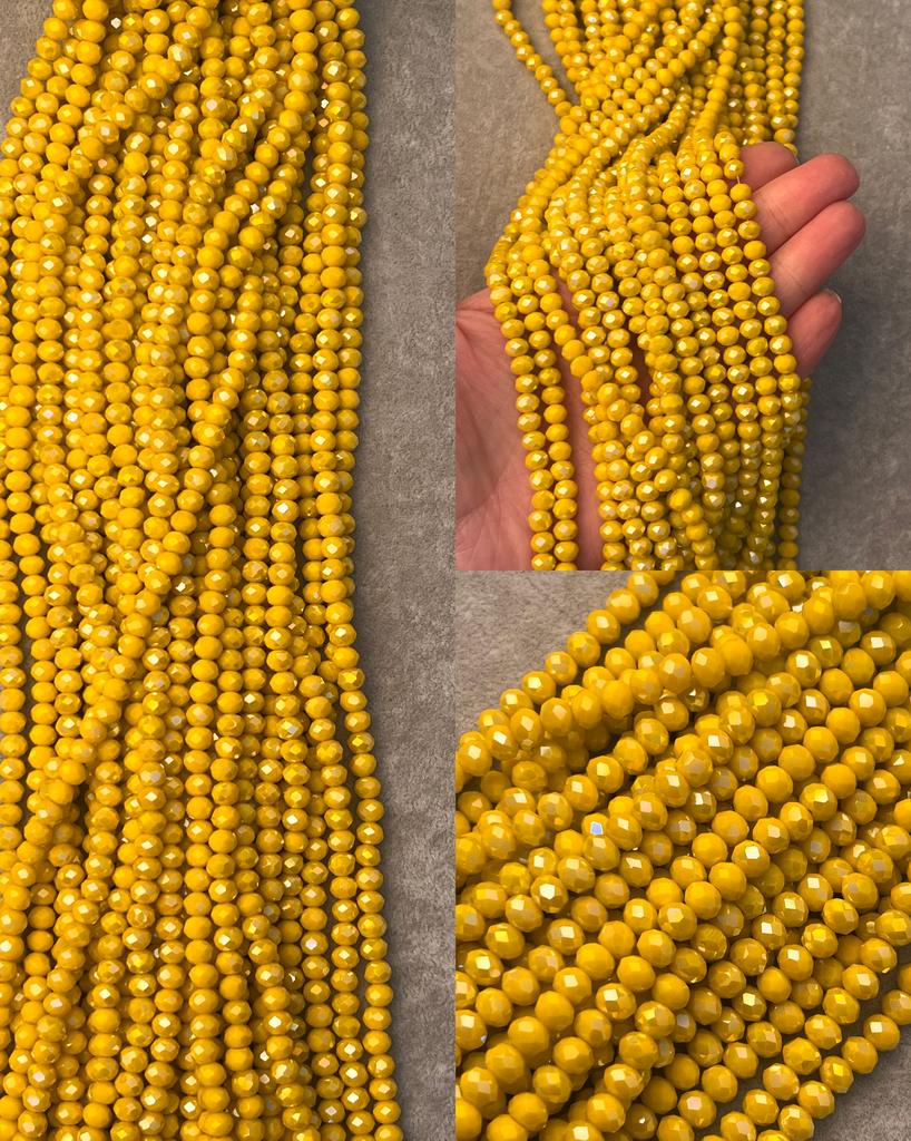 Хрусталь желтый 6 мм