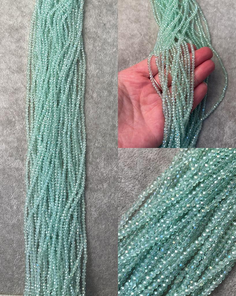 Хрусталь светло-зеленый 2 мм