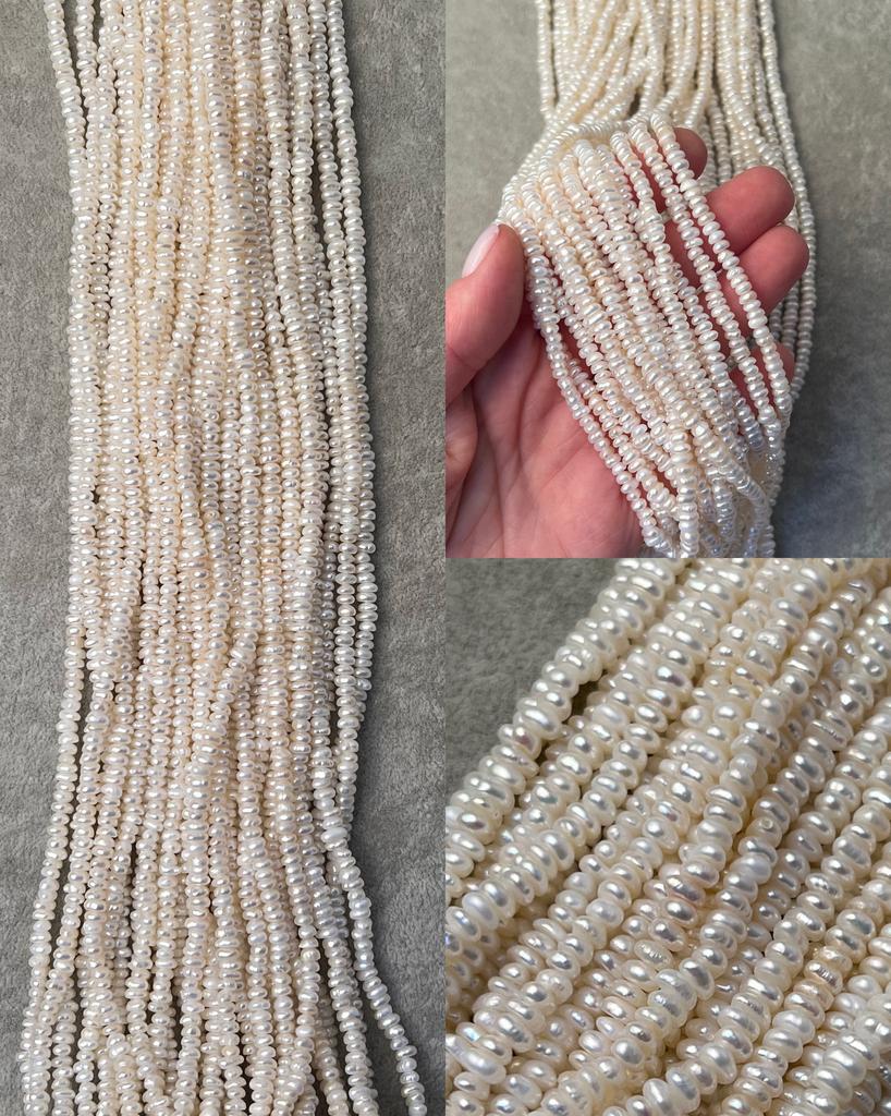 Жемчуг речной  3-5 х 2,5 мм 35,5 см