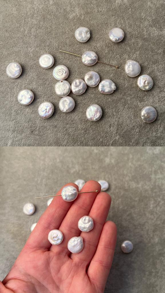 Жемчуг речной бусины 13 мм (1шт)