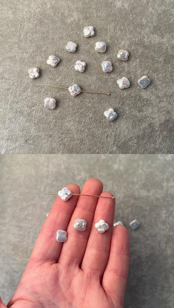 Жемчуг речной бусины 9 мм