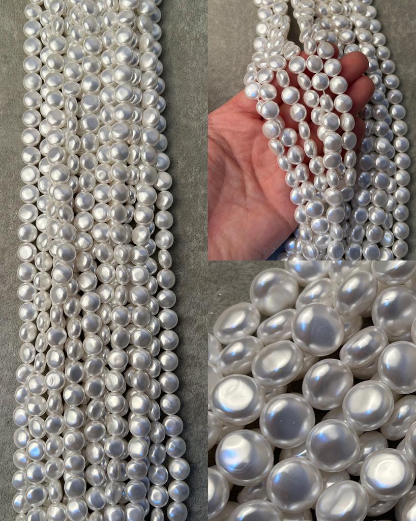 Шелл белый 10 х 6 мм