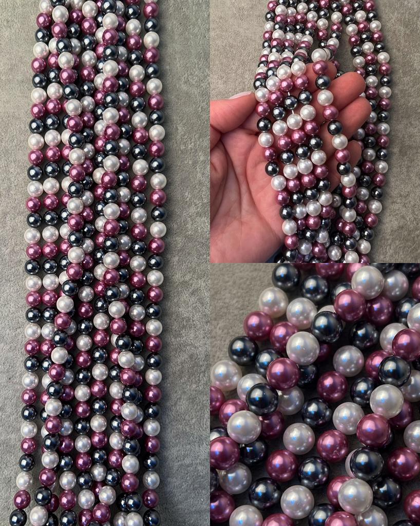 Шелл «триколор» лиловый 8 мм