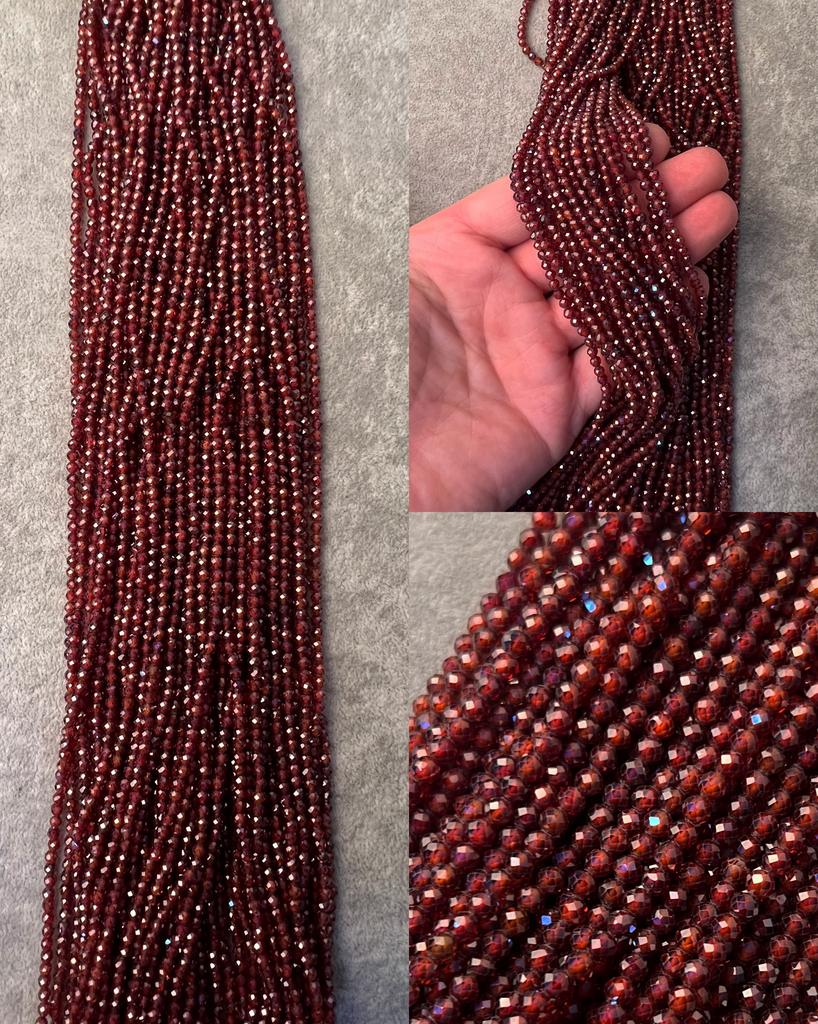 Цирконы коричнево-оранжевые 3 мм