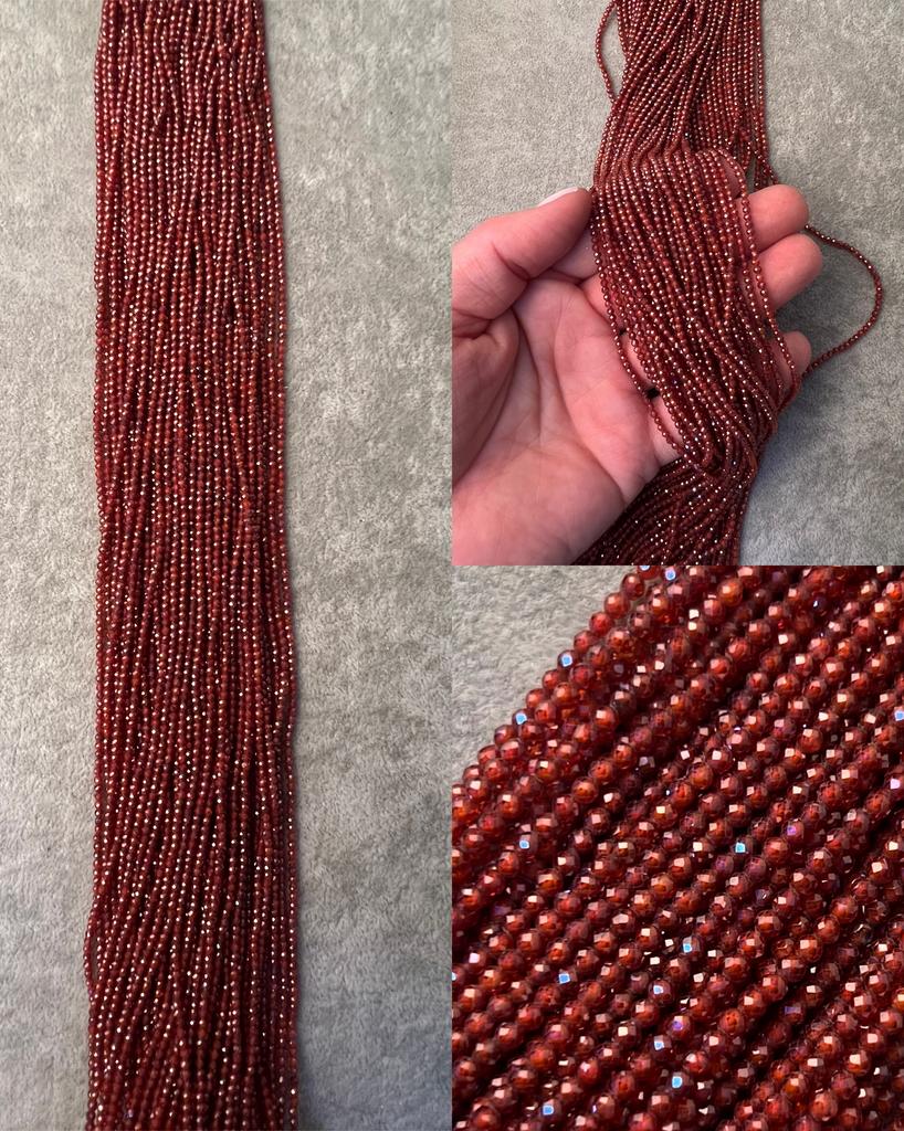 Цирконы коричнево-оранжевые 2 мм