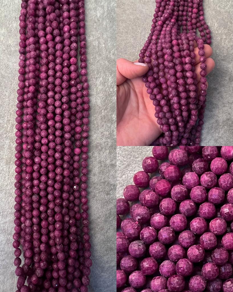 Рубин граненый 6 мм