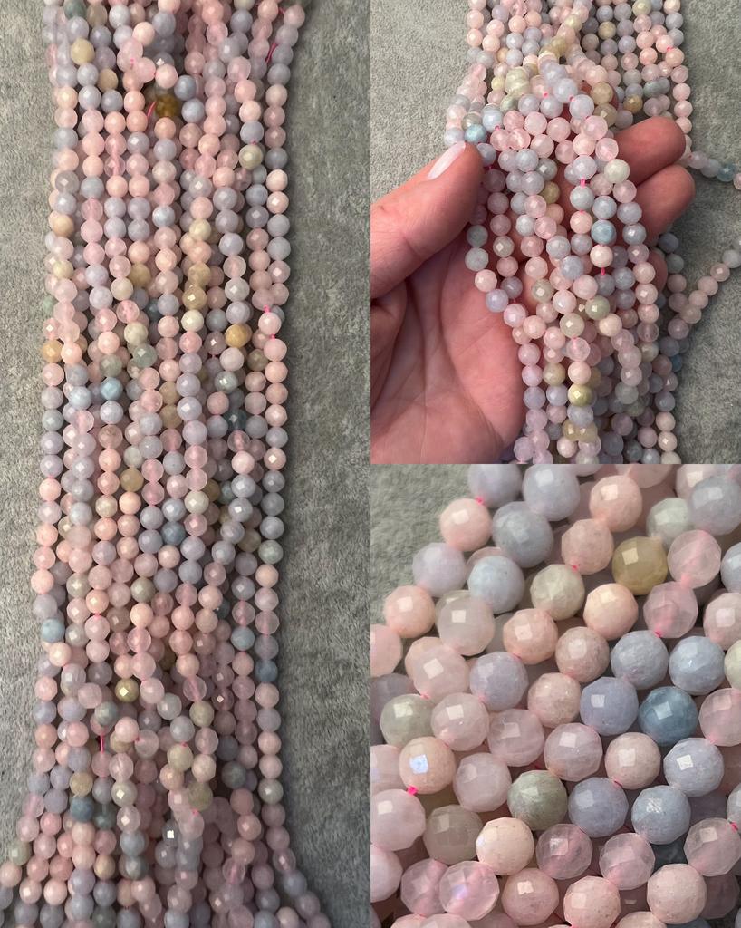 Бериллы граненые 6 мм