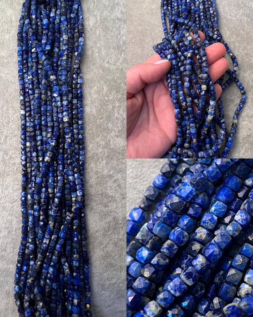 Лазурит кубик граненый 4.2 мм