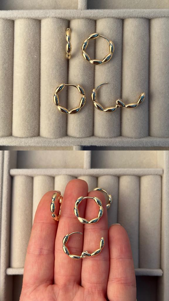 Швензы Конго позолота 18 ка 18 мм