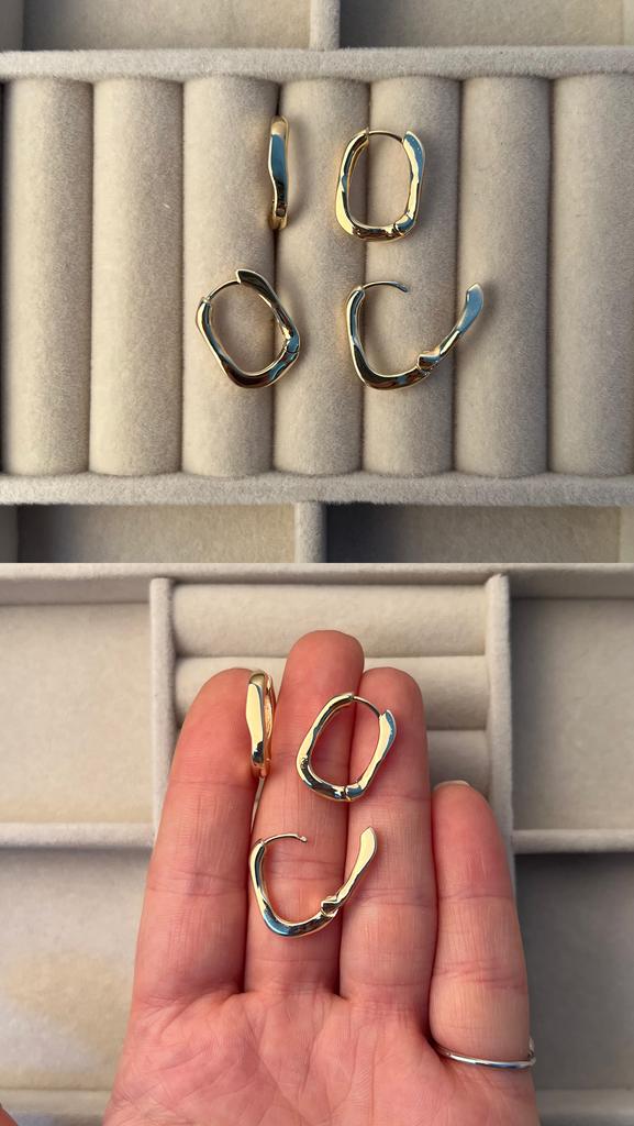 Швензы Конго позолота 18 ка 19 х 14 мм