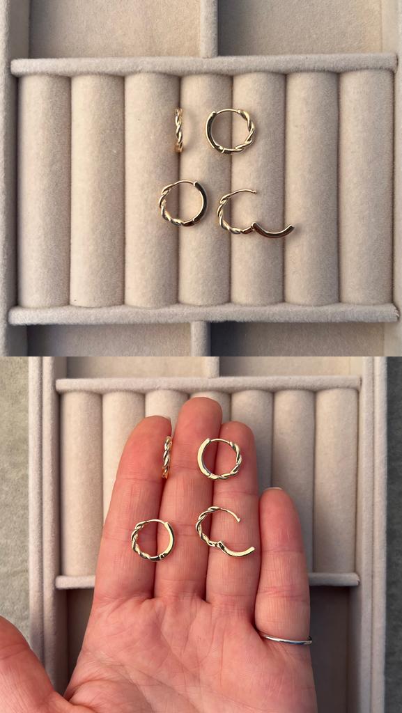 Швензы Конго позолота 18 ка 14 мм