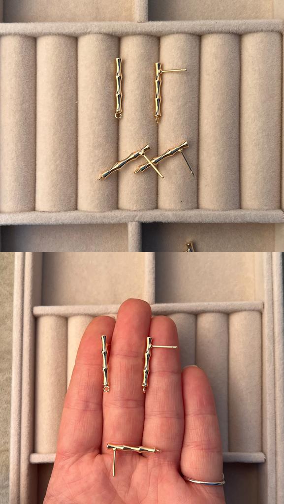 Пусеты позолота 18 ка 23 х 3 мм