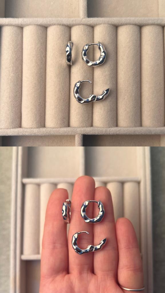 Швензы Конго родий 15 х 16 мм