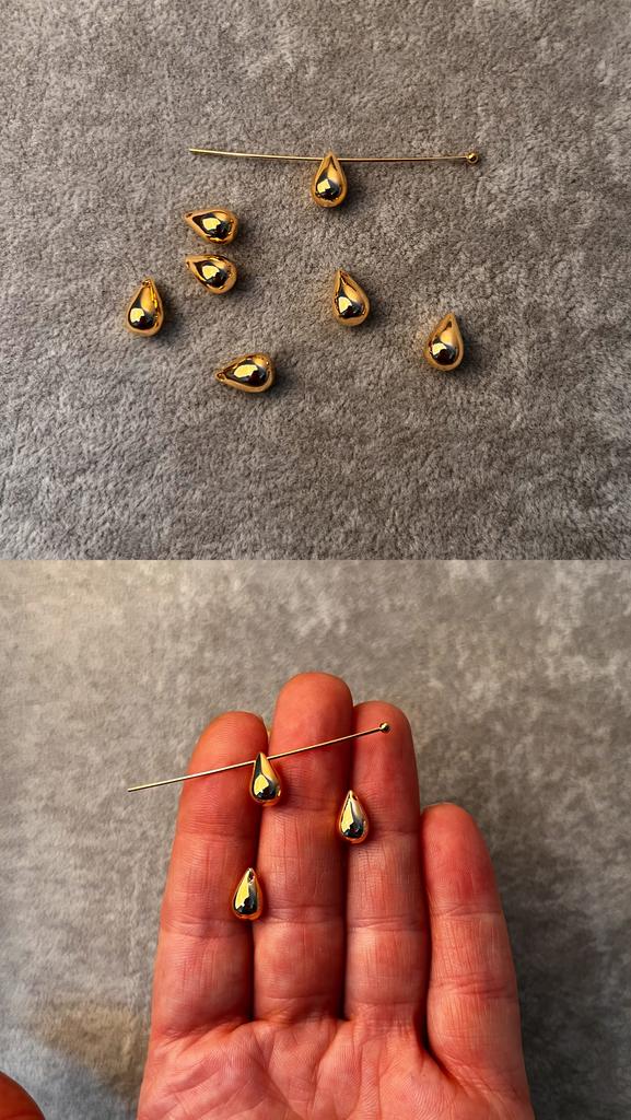 Подвеска с позолотой 18 ка 10 х 6 мм