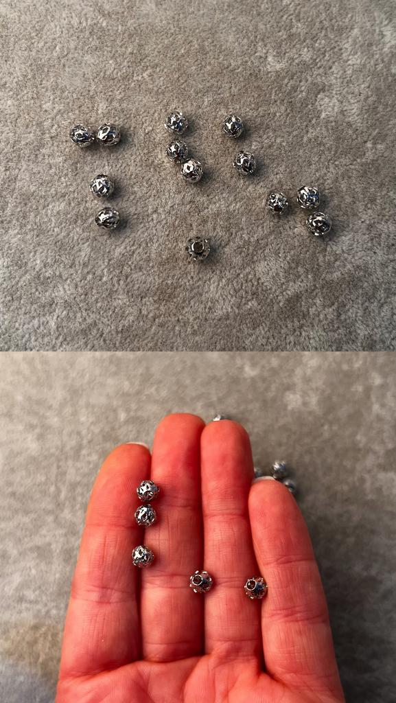 Бусины родий 6 мм