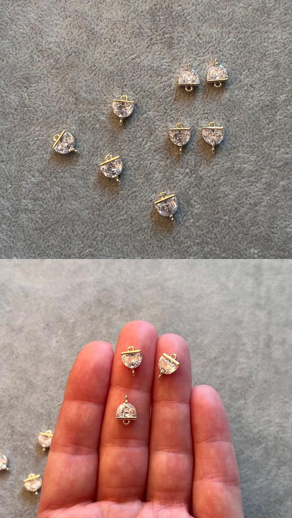 Коннектор с позолотой 10 х 7 мм