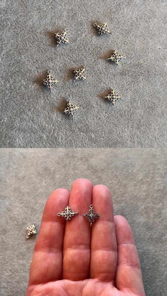 Коннектор родий 13 х 10 мм