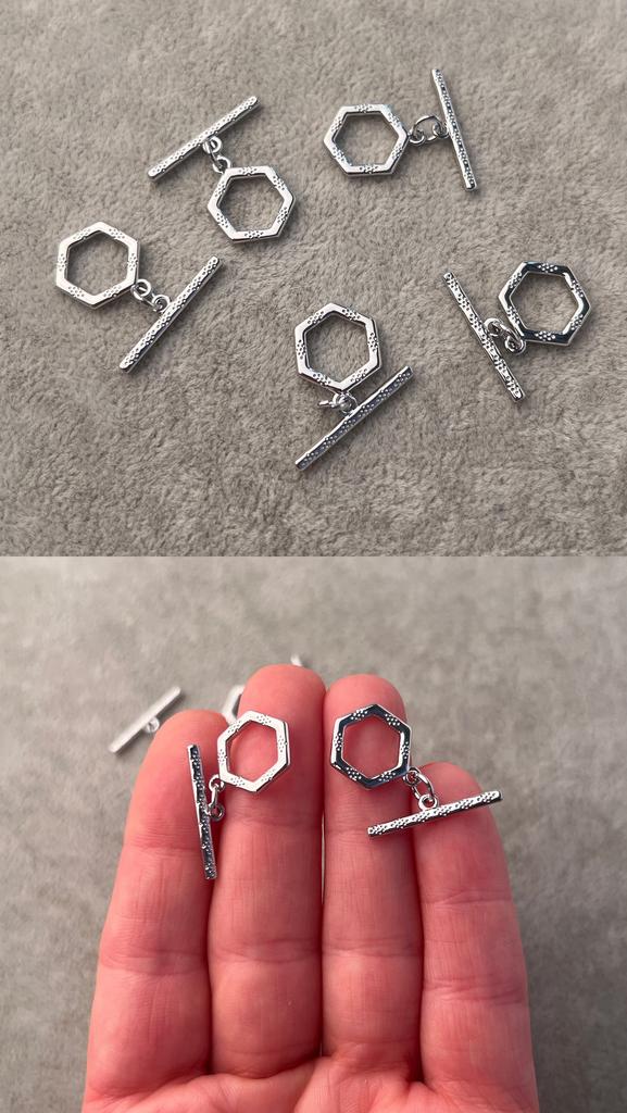 Тогл родий 12 х 13 х 2 мм