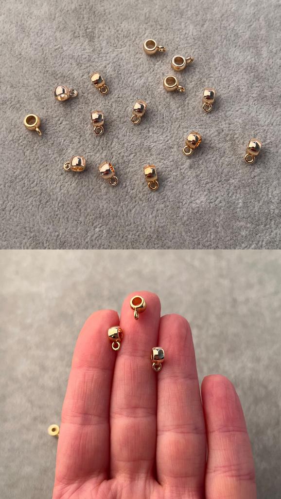 Бэйл с позолотой 8 х 4 мм