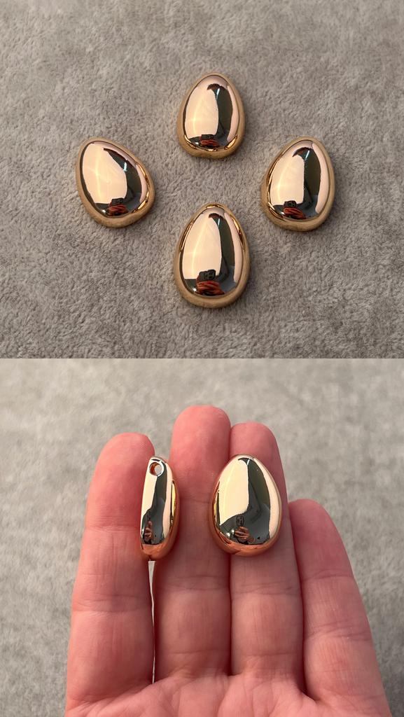 Подвеска с позолотой 24 х 17 мм