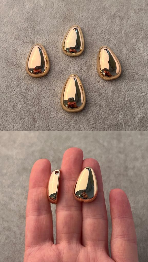 Подвеска с позолотой 24 х 16 мм