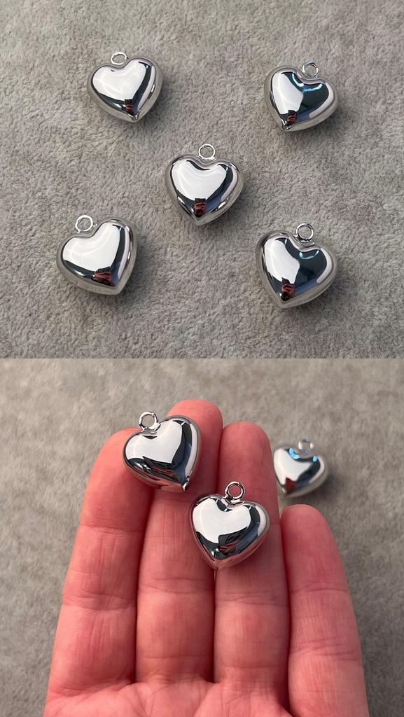 Подвеска родий 20 х 18 мм