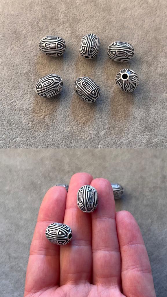 Бусина серебро 925 пробы  полая 15 х 20 мм