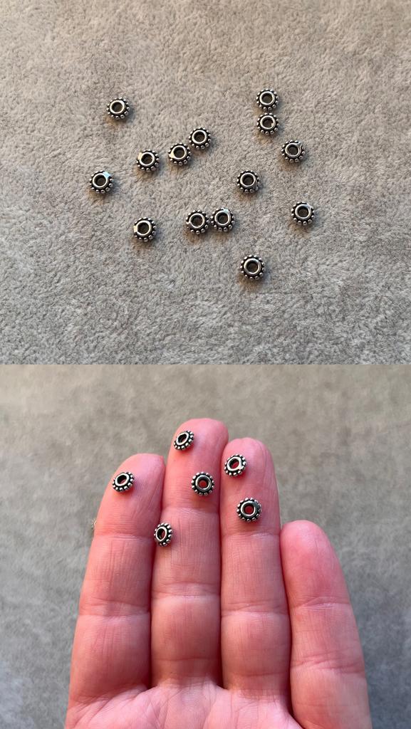 Бусина 925 пр 6 х 2 мм