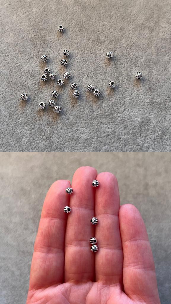 Бусина серебро 925 пр 4 х 3.5 мм