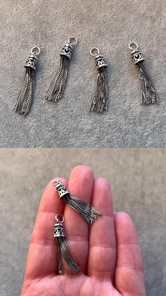 Подвеска-кисть серебро 925 пр 36 х 7 мм