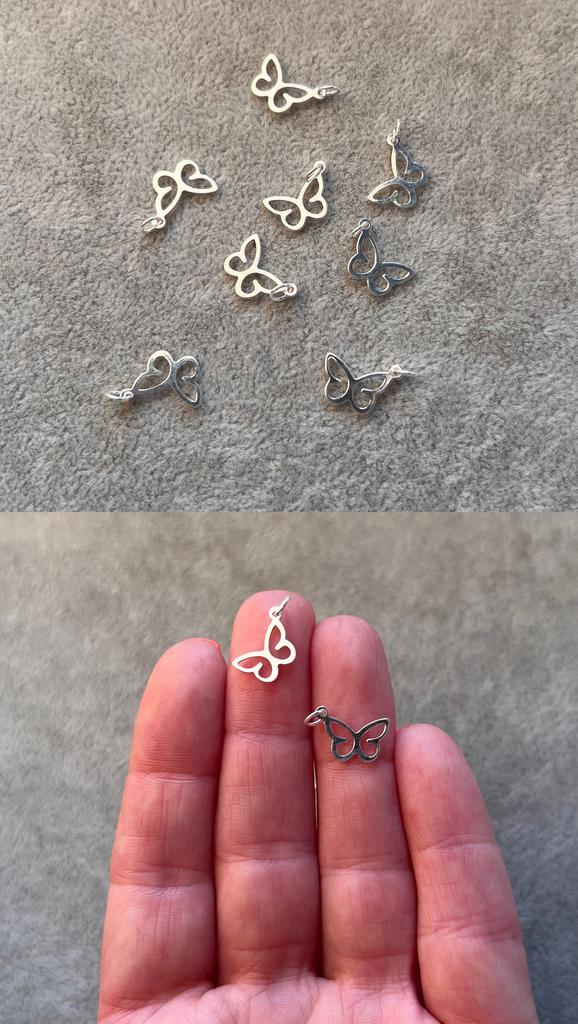 Подвеска бабочка серебро 925 пр 12 х 8 мм