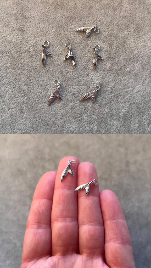 Подвеска плавник серебро 925 пр 14 х 8 мм