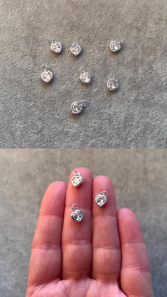 Подвеска сердце серебро 925 пр 6 х 8 мм