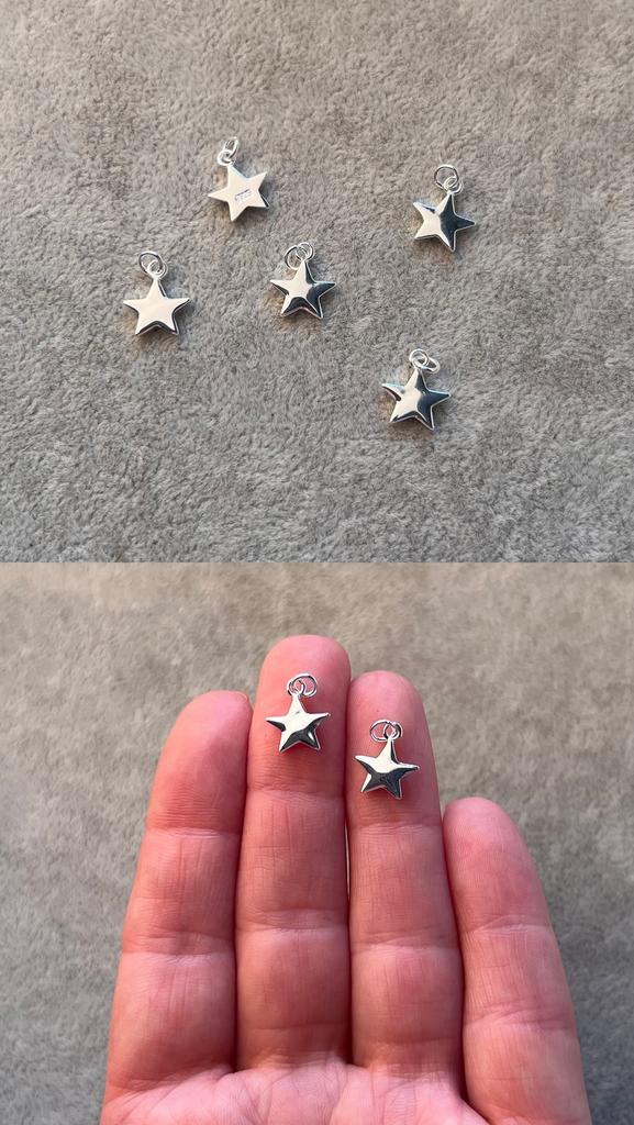 Подвеска звезда серебро 925 пр 9 х 11 мм