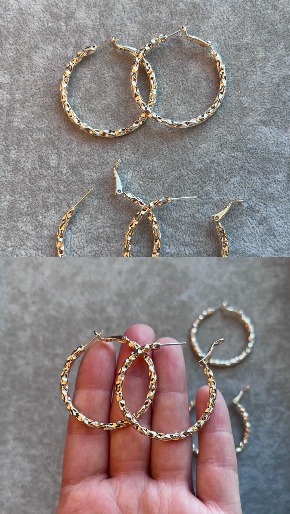 Швензы Конго с позолотой  40 х 3 мм