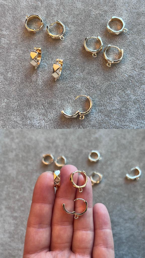 Швензы с позолотой 12 х 5 мм