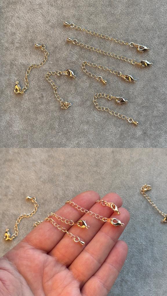 Карабин 9 мм с цепочкой - позолота